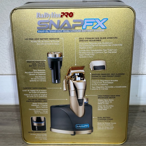 Babyliss Snap FX Gold Clipper Dual Battery - Picture 3 of 4